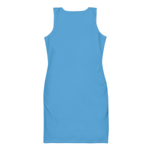 Vestido ajustado - Azul océano