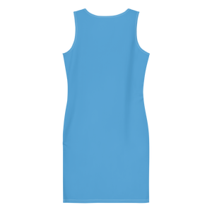 Vestido ajustado - Azul océano