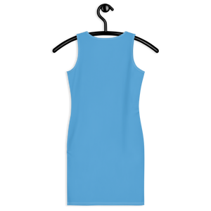Vestido ajustado - Azul océano