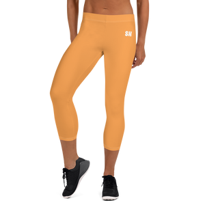 Capri Leggings - Sunshine Orange
