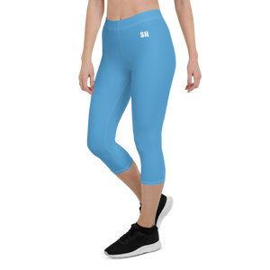 Capri Leggings - Ocean Blue