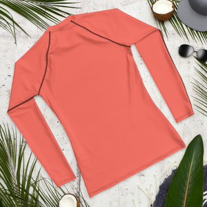 Rashguard für Herren – Korallenrot