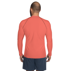 Rashguard für Herren – Korallenrot