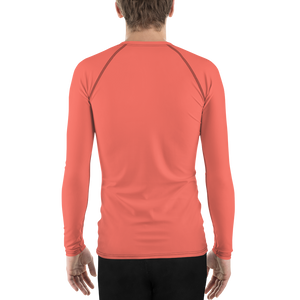 Rashguard für Herren – Korallenrot