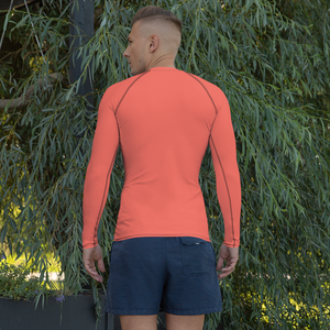 Rashguard für Herren – Korallenrot