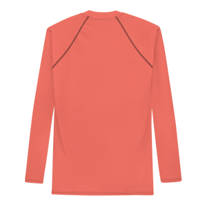 Rashguard für Herren – Korallenrot