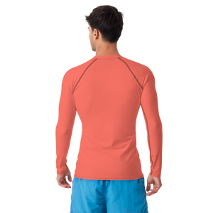 Rashguard für Herren – Korallenrot