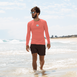 Rashguard für Herren – Korallenrot