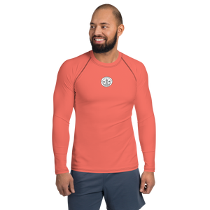 Rashguard für Herren – Korallenrot