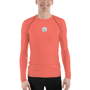 Rashguard für Herren – Korallenrot