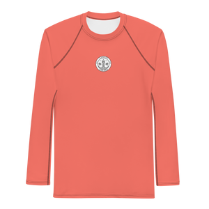 Rashguard für Herren – Korallenrot