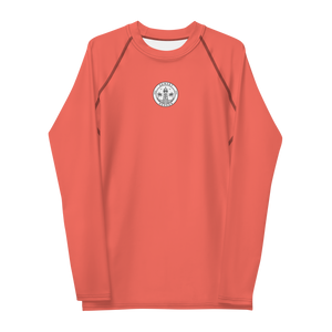 Rashguard für Herren – Korallenrot