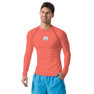 Rashguard für Herren – Korallenrot
