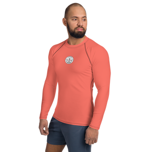 Rashguard für Herren – Korallenrot