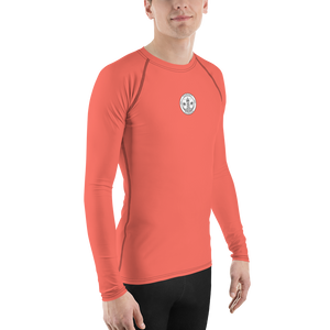 Rashguard für Herren – Korallenrot