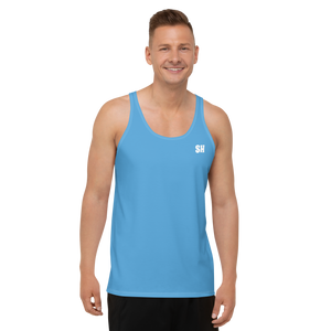 Mens Tank Top - Ocean Blue