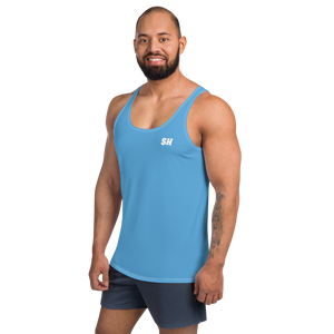 Mens Tank Top - Ocean Blue