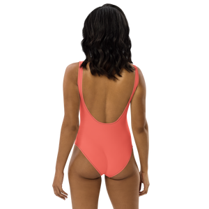 Traje de baño de una pieza - Rojo coral