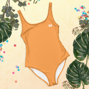 Einteiliger Badeanzug - Sunshine Orange