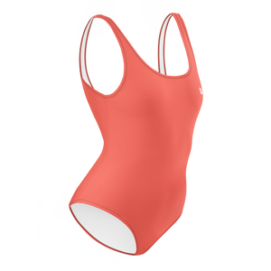 Traje de baño de una pieza - Rojo coral