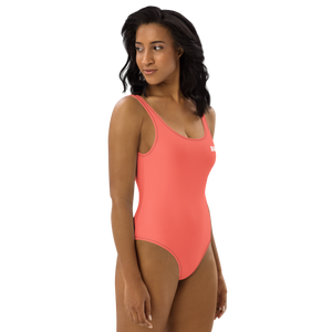 Traje de baño de una pieza - Rojo coral