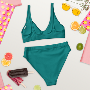 Bikini de cintura alta reciclado - Seaside Teal
