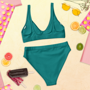 Bikini de cintura alta reciclado - Seaside Teal