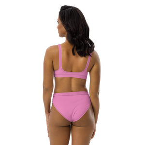 Recycled high-waisted bikini - Tropical Pink