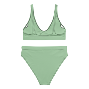 Bikini de cintura alta reciclado - Verde palma