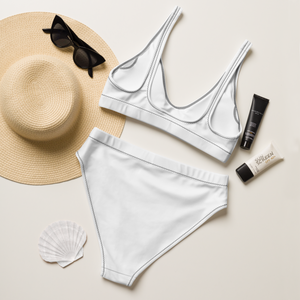 Recycelter High-Waist-Bikini - Seashell White