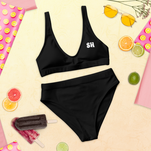 Bikini de cintura alta reciclado - Harbor Black