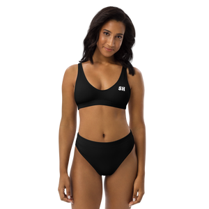 Bikini de cintura alta reciclado - Harbor Black