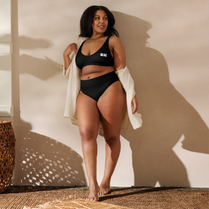Bikini de cintura alta reciclado - Harbor Black