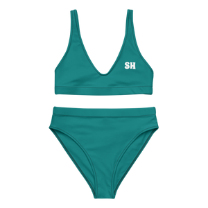 Bikini de cintura alta reciclado - Seaside Teal