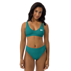 Bikini de cintura alta reciclado - Seaside Teal