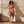 Recycled high-waisted bikini - Coral Red