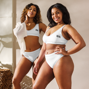 Recycelter High-Waist-Bikini - Seashell White