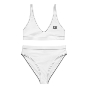 Recycelter High-Waist-Bikini - Seashell White