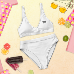 Recycelter High-Waist-Bikini - Seashell White
