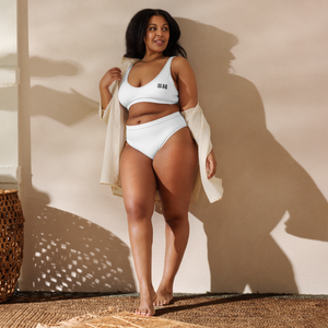 Recycelter High-Waist-Bikini - Seashell White