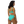 Recycelter High-Waist-Bikini - Lagunentürkis