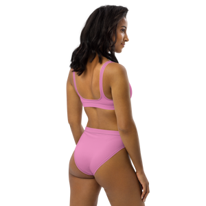 Recycled high-waisted bikini - Tropical Pink