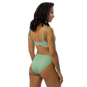 Bikini de cintura alta reciclado - Verde palma