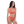Recycled high-waisted bikini - Coral Red