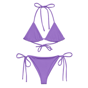 Recycled string bikini - Coastal Purple