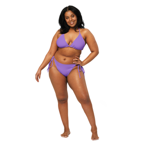 Recycled string bikini - Coastal Purple