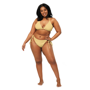 Recycled string bikini - Sand Yellow