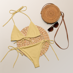 Recycled string bikini - Sand Yellow