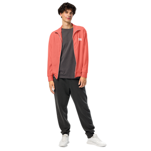 Herren Trainingsjacke - Korallenrot