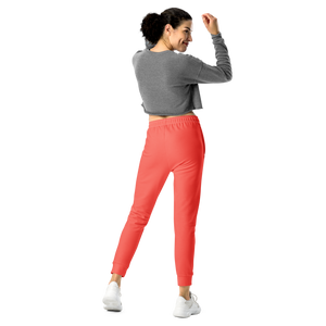 Women's Joggers - Coral Red